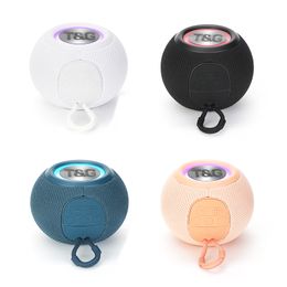 1PC TG337 Portable Mini Wireless Bluetooth Speakers LED Colourful RGB Light 3D Stereo Surround Subwoofer Music Players Outdoor Waterproof Loudspeaker