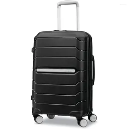 Suitcases Carry On Luggage Freeform Hardside Expandable With Double Spinner Wheels Carry-On 21-Inch Black