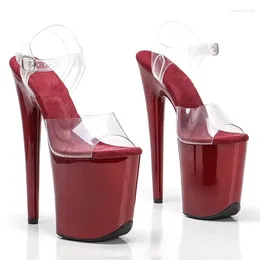 Dance Shoes Wome Fashion 20CM/8inches PVC Upper Platform Sexy High Heels Sandals Pole 143