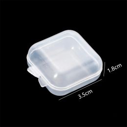 5/10Pcs Small Boxes Square Portable Plastic Box Jewellery Storage Case Finishing Container For Earrings Packaging Storage Box