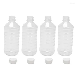 Storage Bottles 40Pcs Empty PET Plastic Juice - 16 Oz Reusable Clear Milk Bulk Containers With White Tamper Evident Caps