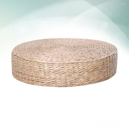 Pillow Hand-woven Bay Window Yoga Meditating Round Weaving Tatami Straw Chair Seat Mat Weave Wooden