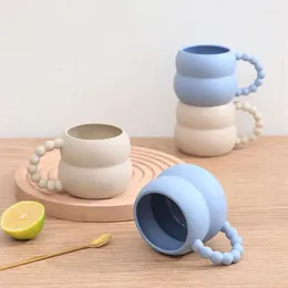 Mugs Creative Ceramic Mug Cute Coffee Cup Nordic Home Decor Handmade Art Milk Tea Drinkware Personalized