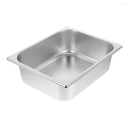 Mugs Deep Food Serving Pan Stainless Steel Catering Large Capacity Buffet Container