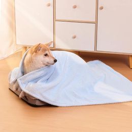 Dog Apparel Pet Bath Towel Absorbent Available In 2 Sizes 3 Colors Large Size Ultra-fine Quick-drying.