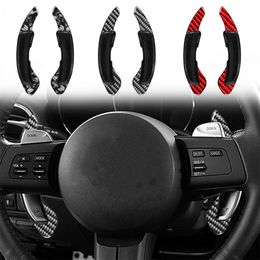 Pair Of Forged Carbon Fibre Steering Wheel Centre Control Modified Accessories Shift Paddle Extender For Mazda RX-8 05-08 Auto Parts