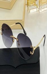 Sunglasses For Men and Women Summer style AntiUltraviolet Retro Egg type Plate Frameless Fashion Eyeglasses Random Box 01245532018