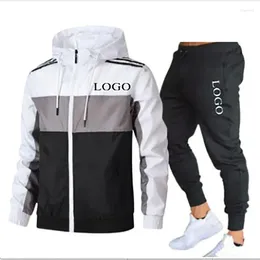 Men's Tracksuits Your Own Design Brand Logo/Picture Personalized Custom Anywhere Men Women DIY Jacket Set Fashion