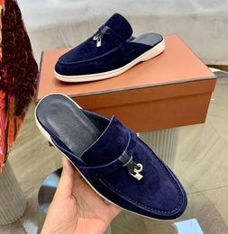 Men casual LP Slipper loafers mules flats Charms Walk Flat Babouche Loafers summer outdoor fashion walking flat Loropia