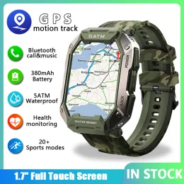 C20 GPS Military Smart Watch Men Bluetooth Full Touch Screen 5ATM Waterproof Watches Sports Fitness Smartwatch For Android IOS Watch