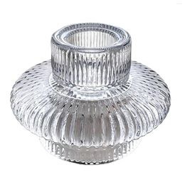 Candle Holders Pillar Stand Candlestick Glass Holder For Party