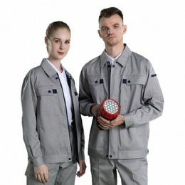 cargo Clothing Spring Durable Work Wear For Men Worker Clothing Factory Workshop Auto Repair Uniforms Jackets Pants Plus Size5xl G6Ej#