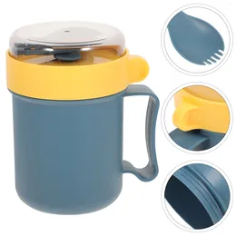 Dinnerware Cereal Cup Breakfast Soup Bowls With Lids Plastic Water Pitcher Micro-wave Oven