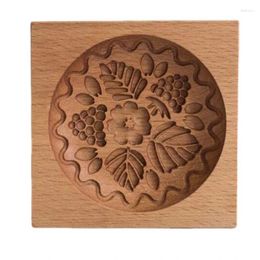 Baking Moulds Cookie Mold Shortbread Molds Wooden Biscuit Cutter Gingerbread