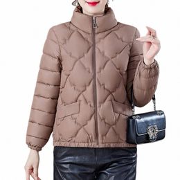 light Down Padded Jacket For Ladies Women Autumn Winter Warm Large Size Slimming Outerwear Women's Short Cott Padded Jackets x3UM#