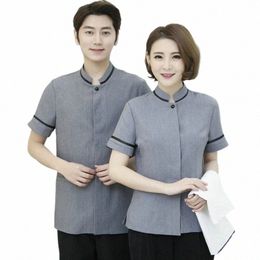 chinese hotel clothes for waiter hotel cleaner uniform fi restaurant waiter uniform waiter waitr uniform Q407 x71s#