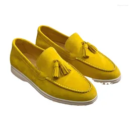 Casual Shoes Men's Loafers Brown Suede Lady Summer Walk Women Flats Soft Sole Slip On Moccasins Driving Beanie Dress