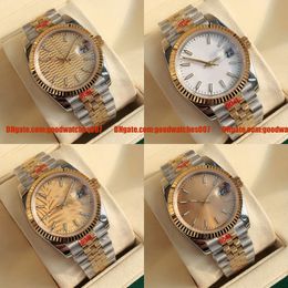4 Model Watches 8215 Automatic Machinery GD Factory Women's Watch 36mm Gold Leaf Dial 126233 126231 126234 Gold Dual Colour Stainless Steel Strap Sapphire Glass Watch
