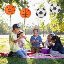 Candle Holders Soccer Paper Lanterns Creative Basketball Sport Venue Sports Party Hanging Pendant Decorative Pelotas