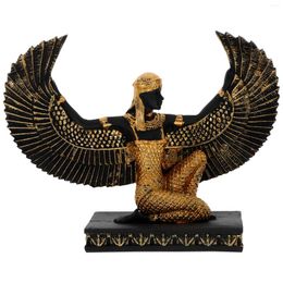 Decorative Figurines Egyptian Statue Goddess Sculpture Home Decor Crafts Office Creative Figurine Resin Po Prop Tabletop