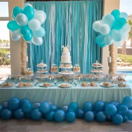 Party Decoration 100pcs Set 10 Inch Blue Latex Balloons For Birthday Balloon