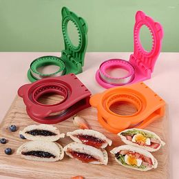 Baking Tools Hand Guard Stainless Steel Tool Round Sandwich Cutter Mould Cake Biscuit Toast Pocket Bread