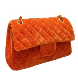 7A Luxury fashion women's classic velvet chain bag Metal chain Diamond clamshell bag super all-in-one crossbody bag