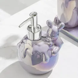 Liquid Soap Dispenser Accessories Colour Shampoo Creative Dish And Ceramics Gel Bear Empty Bottle Storage Bathroom Shape