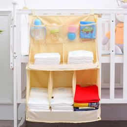 Storage Bags Multifunctional Children's Bedside Hanging Organiser Practical Crib Bag Baby Bottle Diaper Supplies