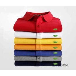 New Summer Luxury Italy Men T-Shirt Designer Polo Shirts High Street Embroidery Small Horse Crocodile Printing Clothing Mens Brand Polo Shirt Size S-4Xl 9795