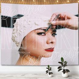 Tapestries Mitski Be The Cowboy Puberty Posters Music Cover Hippie Tapestry Aesthetic Wall Art Wallpapers Room Decoration