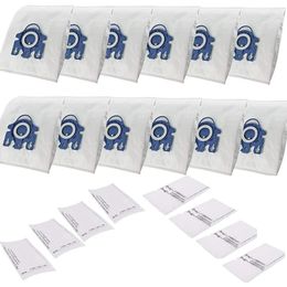 Bowls 12 Vacuum Cleaner Bags 8 Philtres Compatible With HyClean Miele GN 3D 10408410 Classic C1 Efficiency