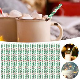 Disposable Cups Straws Glitter 11 Inch Reusable For Kids With Tall Silicone Decorations Home Year Snowflake Party 25pcs Supplies Xmas