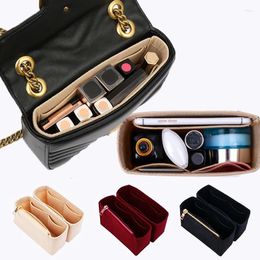 Storage Bags 1PC Luxury Cosmetic Liner Insert Travel Organiser Handbag Tote Shaper Women's Bag Makeup Pouch