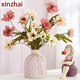 Vases Simple Flower Vase Home Decor Flowers Plant Pots Decorative Living Room Decoration Accessories Creativity Relief Ornaments