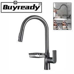 Bathroom Sink Faucets 35mm Kitchen Gun Gray Faucet Cold And Pull Vegetable Washing Basin All Copper Black Rotatable Dishwasher