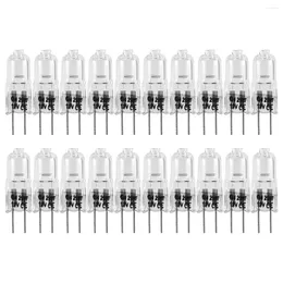 Bowls 20 Pcs G4 Halogen Bulbs 20W 12V Light 2 Pin Clear Lamp Bulb For Cooker Lighting Signal Lights Track