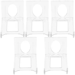Decorative Figurines 5pcs Easel Stands Craft Display Plate Card Holders