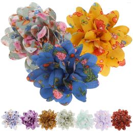 Dog Apparel 10pcs Pet Flower Bow Ties Collar Flowers Cat Puppy Accessories Attachment Embellishment