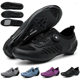 Cycling Shoes Men Racing Road MTB Outdoor Flat Cleat Breathable Self-Locking Bicycle Sneakers Professional SPD Bike