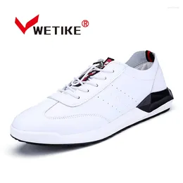 Walking Shoes 2024 Summer Men's Leather Breathable Light-weight Sneakers Outdoor Sports ShoesFor Men White Black Mixed Color