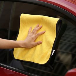 30x30 30x60cm 1/2PCS Microfiber Cleaning Towel Thicken Soft Drying Cloth Car Body Washing Towels Double Layer Clean Rags