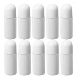 Storage Bottles 10 Pcs Bottled Glass Containers Roller For Essential Oils Perfume Empty Plastic Roller-on Travel Refillable