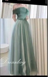 Urban Sexy Dresses OLOEY Sage Green Fairy Tulle Korea Prom Evenig Wedding Photo shoot Floor Length Party Formal Gowns Princess yq240329