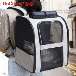 Cat Carriers Bag Portable Pet Breathable Dog Backpack Large Capacity Outdoor Car