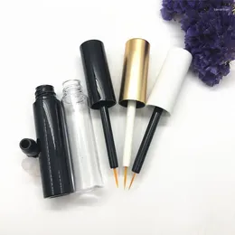 Storage Bottles 20/50/100/200pcs 5ml Empty Clear/Black Liquid Eyeliner Refillable Tube DIY Mini Glue Packing Bottle Sample