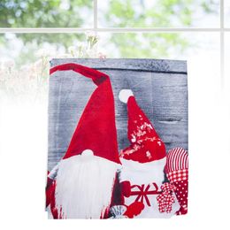 Table Cloth 150x180cm Christmas Hat Printed Runner Washable Tablecloth Party Supplies Random Style