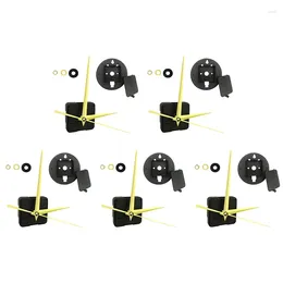 Clocks Accessories 5 Set Silent Quartz Movement Mechanism DIY Wall Clock Motor Kit Replacement Repair Parts