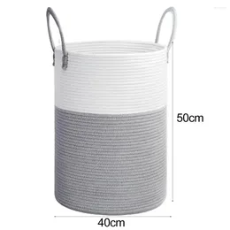 Laundry Bags Cotton Rope Basket Dirty Clothes Storage Large-capacity For Toys Blankets