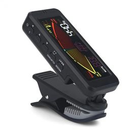 FMT-209 3 In 1 360 Clip-on Guitar Bass Drum Violin Tuner Metronome Rechargeable Digital Metronome Tuner Tone Generator